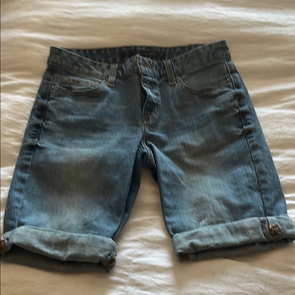 Men's Denim Shorts - Blue